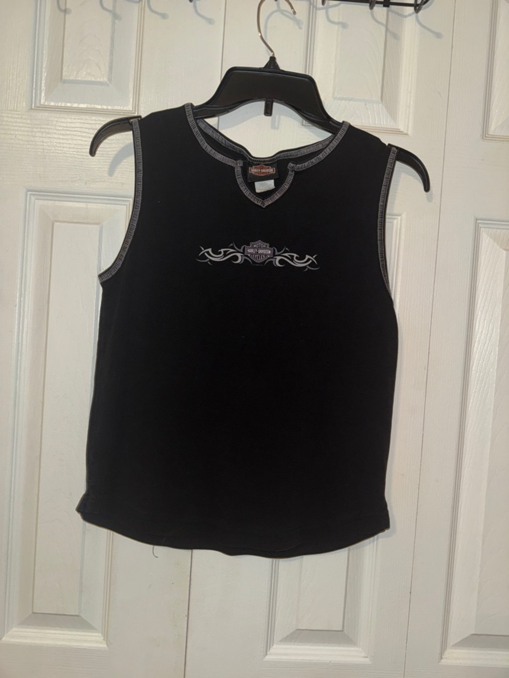 Harley-Davidson Black Tank with Gray Trim and Center Logo